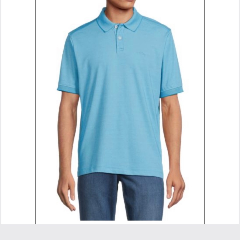 New Tommy Bahama Mens Wave Polo Shirt Small Regular Fit Short Sleeve